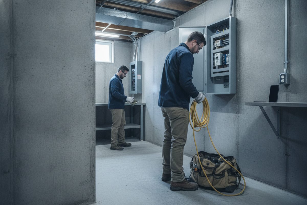 Contractor finishing a job and preparing to leave without asking for feedback